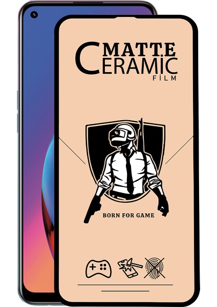 Oppo Reno 5 Lite Tam Kaplayan Mat Seramik Nano Esnek Ekran Koruyucu Cam