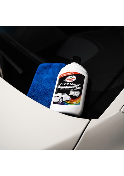 Turtle Wax Renk Yenileyici Beyaz Cila 500 ml + Uygulama Süngeri + Bez