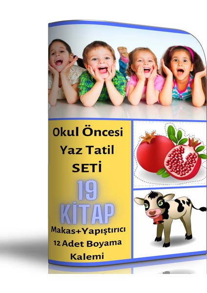 Enine Boyuna Eğitim Okul Öncesi Yaz Tatil Seti (19 Fasikül Kitap)