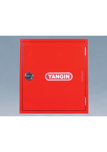 Yangın Dolabı 1''20MT Kauçuk Hortumlu 1'' Vanalı Saç Kapaklı 65X70X21 Tüp Bölmesiz EN671-1