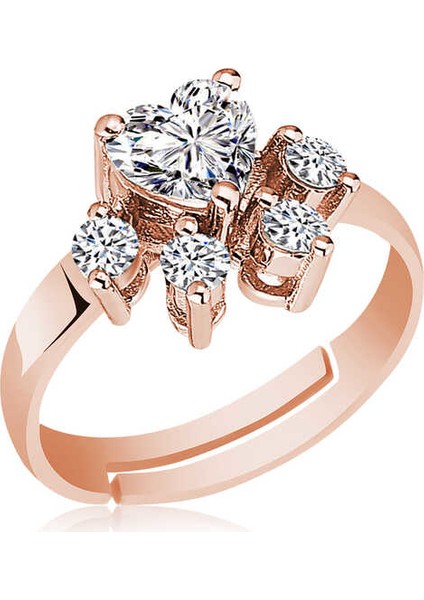 Gümüş Rose Kedi Patisi Yüzük