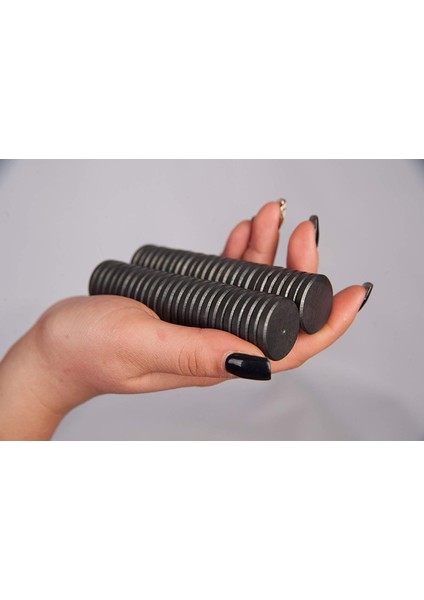 MIKNATIS,20X3 Büyük Yuvarlak Ferrit Mıknatıs -Nişan Süsleme MIKNATISI(200'LÜ Paket) fırsatları