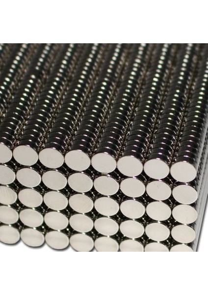 Mıknatıs,6mm x 2mm Yuvarlak Güçlü Neodyum Mıknatıs MAGNET(200'LÜ Paket) fırsatları
