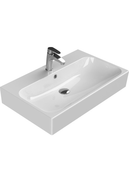 Seramik Cerastyle Pinto 75 Cm Etajerli Lavabo