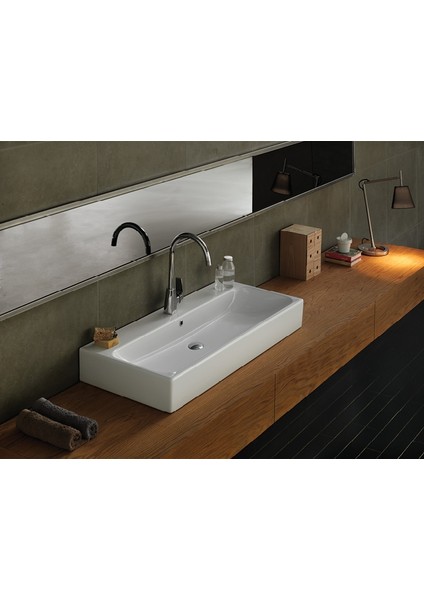 Seramik Cerastyle Pinto 100 Cm Etajerli Lavabo fiyatları