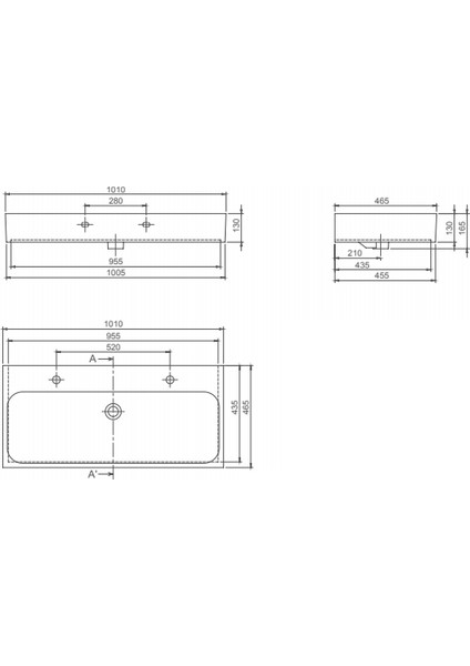 Seramik Cerastyle Pinto 100 Cm Çift Hazneli Etajerli Lavabo fiyatları