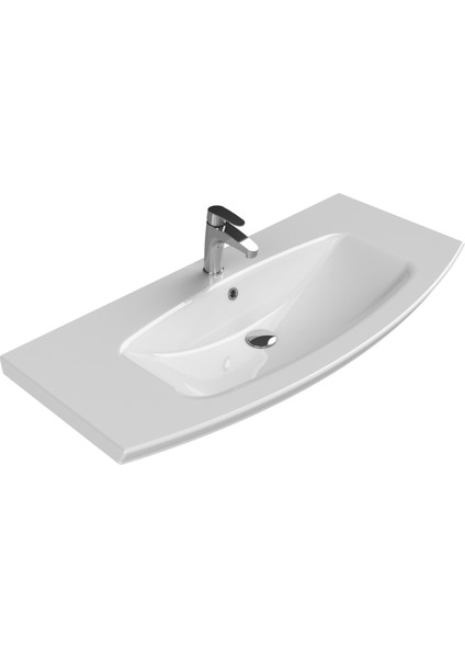 Seramik Cerastyle Plus 90 Cm Etajerli Lavabo