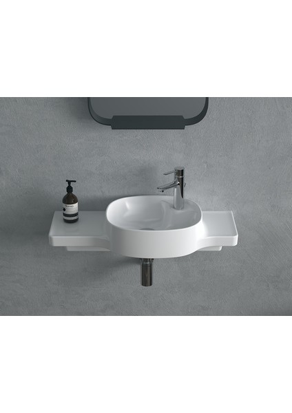 Seramik Cerastyle Harmony 80 Cm Etajerli Lavabo modelleri