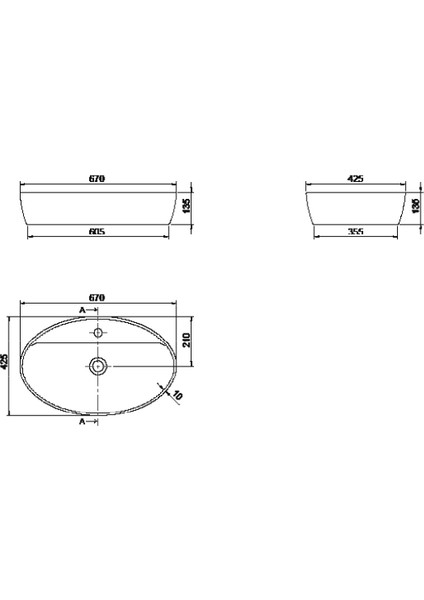 Seramik Cerastyle One 67 Cm Tezgah Üstü Çanak Lavabo fırsatları