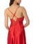 900 Kadın Saten Dantelli Gecelik - Kırmızı 3