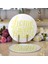 2'li Sarı Home Sweet Home Modern Yuvarlak Servis Altlığı - Supla 1