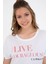 Kadın Beyaz T-Shirt 50234676-VR013 2