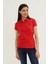 Kadın Açık Kırmızı Basic T-Shirt 1