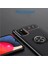 Samsung A72 Focus Serisi Yüzük Standlı Silikon Kılıf - Siyah 5