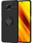 Xioami Poco X3 Pro Focus Serisi Yüzük Standlı Silikon Kılıf - Siyah 1
