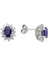 Pırlanta ve Oval Safir Taşlı Anturaj Küpe 0417E10015 1