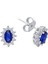 Pırlanta ve Oval Safir Taşlı Anturaj Küpe 0417E0022 1