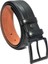 Siyah Suni Deri Desenli 4 Cm.lik Klasik Kemer - 7400-01-21M 1