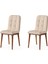 Modern Ahşap Mutfak Sandalyesi Duru 2 Li Set 1