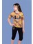 Toontoy Kız Çocuk Batik Desenli Baskılı Taytlı Takım 1