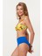 Balenli Yüksek Bel Bikini Takım 217216 Çiçekli-Sax 3