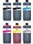 Designjet T1300 1118mm Postscript Yazıcı Uyumlu Kartuş Mürekkebi 1000ml OCP Set-6 Renk 1