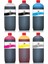 Designjet T1200 postscript Yazıcı Uyumlu Kartuş Mürekkebi PRO 1000ml PRO Set-6 Renk 1
