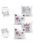 Real Homes Super Cat Tasarımlı 4 Kırlent Kılıfı ve 1 Runner Seti 1