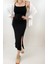 Kadın Siyah Ince Askılı Elbise 2
