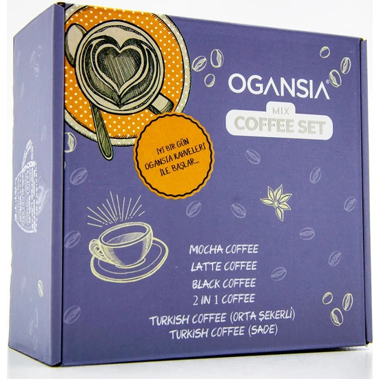 Ogansia Dev Kahve Seti (Mix Coffee Seti) + Yanında Kupa