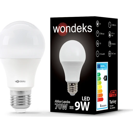 Wondeks 9W E27 LED Ampul (Günışığı)