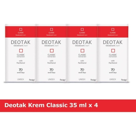 Deotak Krem Deodorant Classic x 4