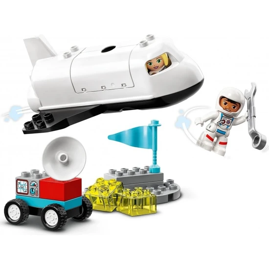 LEGO® DUPLO® Town Uzay Mekiği Görevi 10944 - 2 Yaş ve Üzeri Çocuklar İçin Uzay Roketi İçeren Eğitici Oyuncak Yapım Seti (23 Parça)