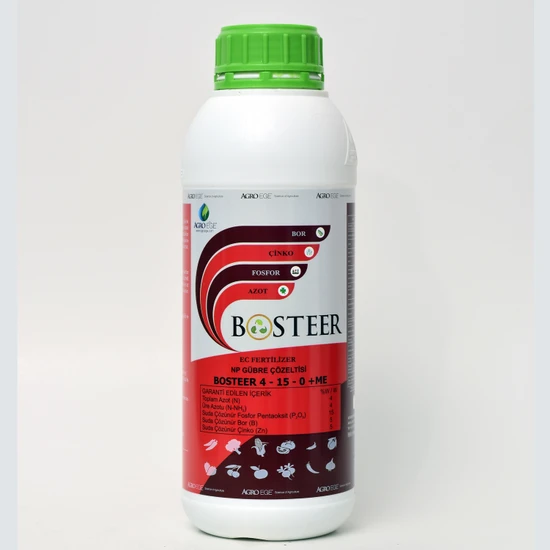 Agroege Bosteer 4-15-0 + 5 Bor (B) + 5 Çinko (Zn) ( 1 Lt )