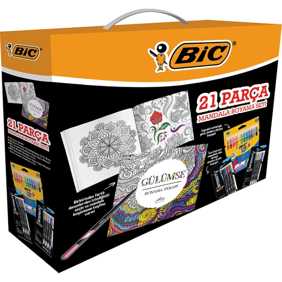 Bic 21 Parça Mandala Boyama Seti