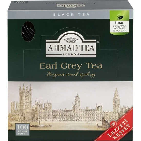 Ahmad Tea Earl Grey Bardak Poşet Çay 2gr 100lü