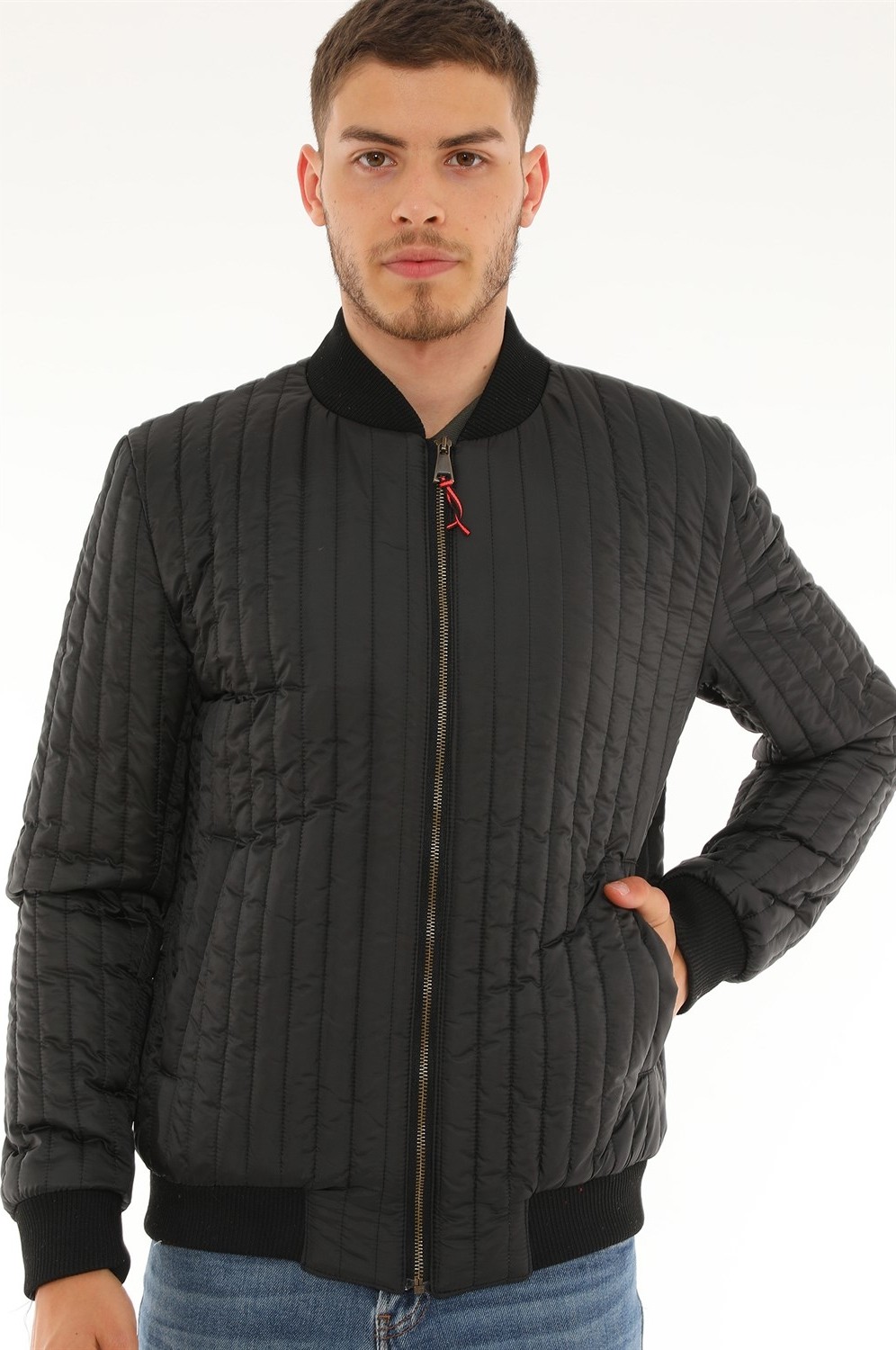 Dewberry M8643 Dewberry Erkek Mont-Siyah