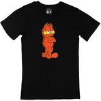 Cix Garfield Baskılı Siyah Tişört