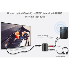 S-Link Swapp SW-HDO3090 Iki Yönlü Optik To Rca Ses Çevirici Adaptör