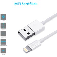 Choetech Lightning USB Şarj Kablosu MFI Lisanslı 1.2 Metre - IP0026 - Beyaz