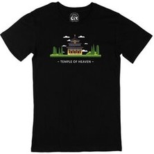 Cix Cennet Tapınağı Siyah Tişört