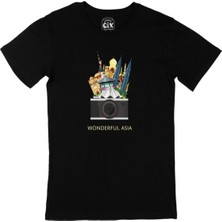 Cix Wonderfull Asia Siyah Tişört