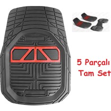 Vavka 1997 Model Renault Laguna Için 4d Havuzlu Tip Universal Paspas - Kırmızı Kromlu