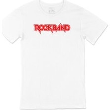 Cix Kırmızı Rockband Logolu Tişört