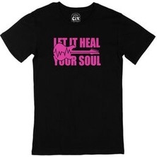Cix Pembe Let It Heal Your Soul Siyah Tişört