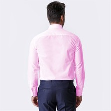Ottomoda Erkek Düz Cepli Klasik Uzun Kollu Pembe Gömlek, OT-CP-20150