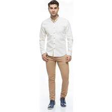 Ottomoda Ekose Kareli Uzun Kollu %100 Pamuklu Slim Fit Gömlek,OT-C-20005