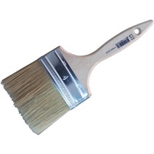 Fawori Lüks Kestirme Fırça Duvar Boya Fırçası Su Bazlı Ahşap Saplı Nu:4 (90 Mm)