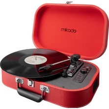 Mikado Nostalgia MN-101 Kırmızı USB + RCA + Bluetooth Destekli Müzik Kutusu