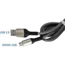 Techstorm Micro USB To USB 2.0 Şarj Data Kablo 1 mt